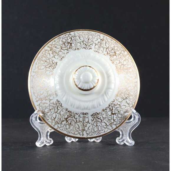 Sugar Bowl & Lid Colonial Couple Homer Laughlin Liberty Style #F54N6 U.S.A 1950s - Picture 13 of 14